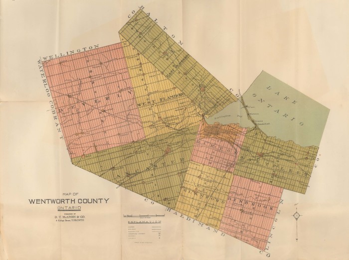 Map of Wentworth County, Ontario