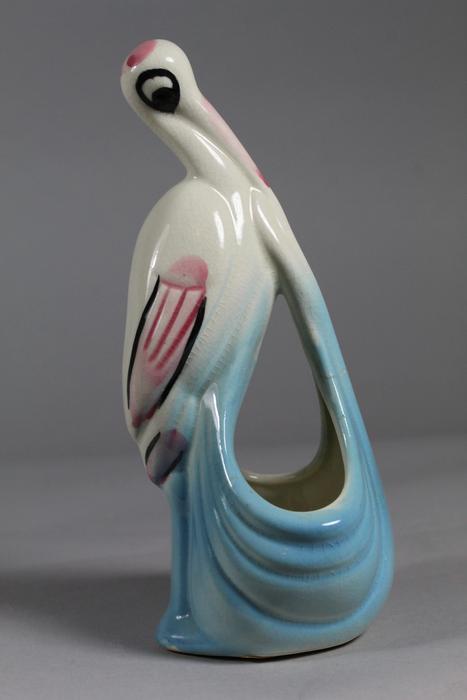 Pottery (2020.051.020) Stork - blue